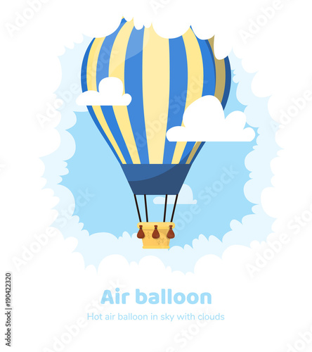 Flat hot air balloon