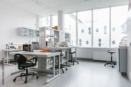 Tables in modern laboratory