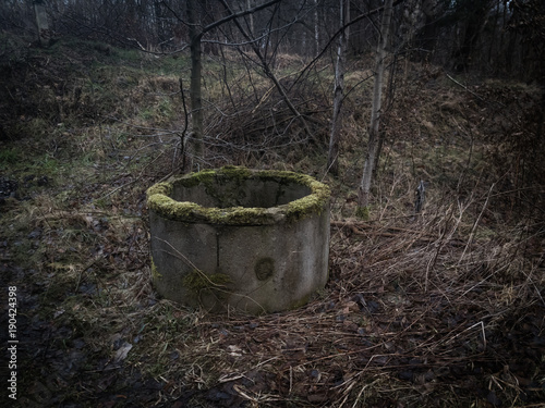 Abandoned well in the forest