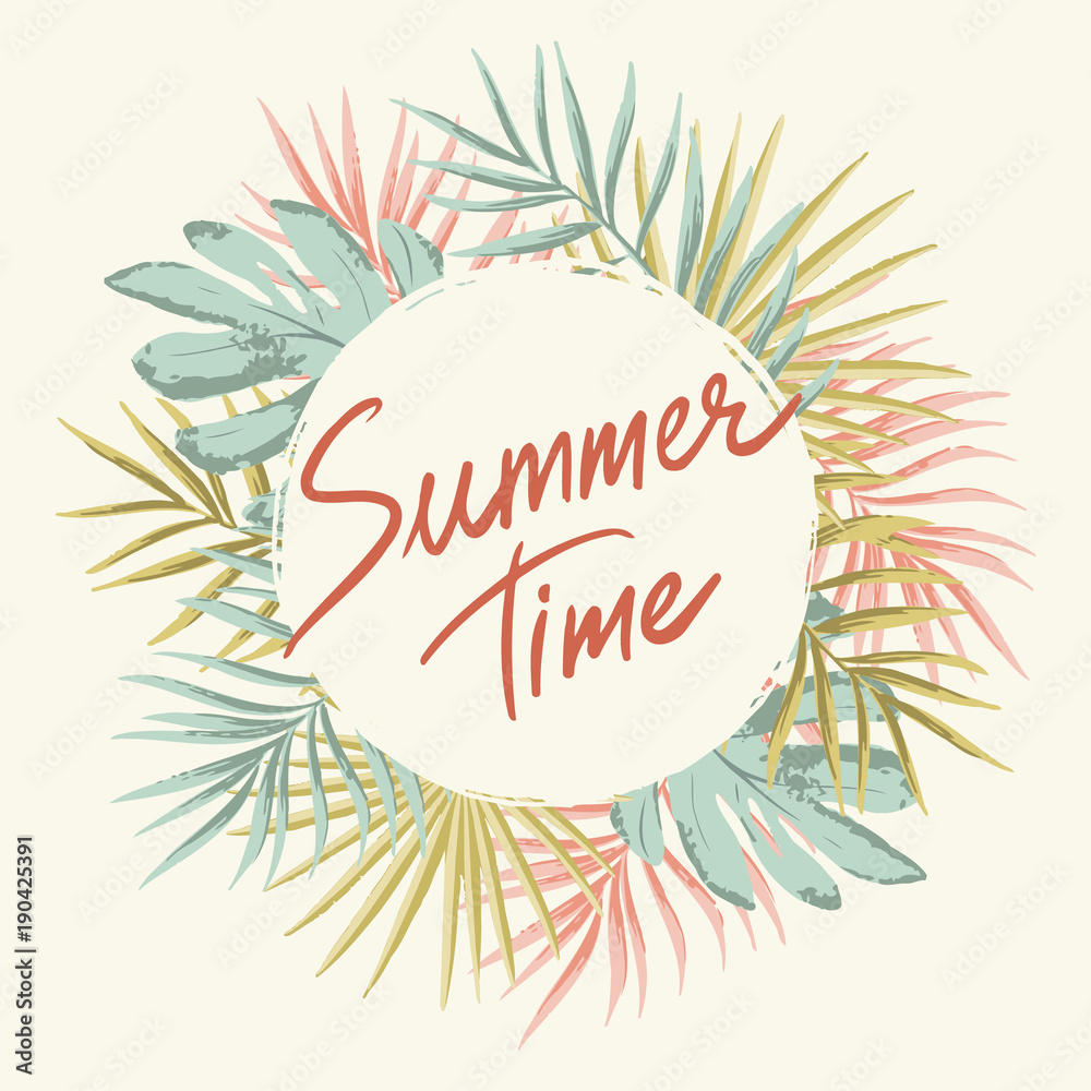 Obraz premium Tropical summer frame