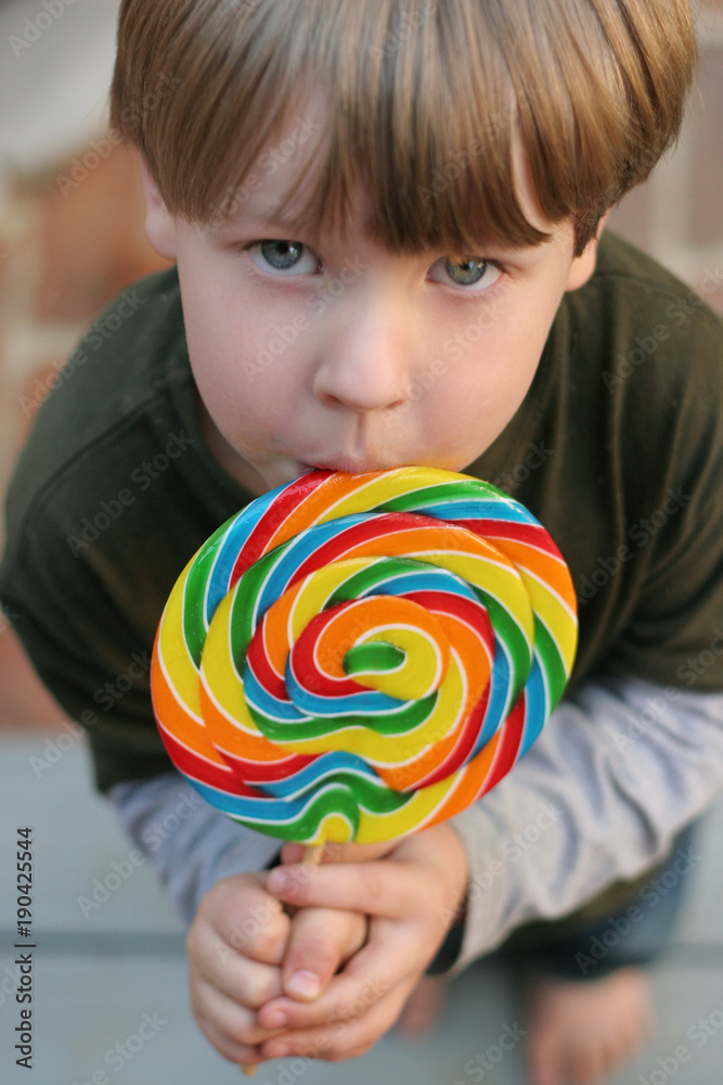 A Boy and His Lollipop