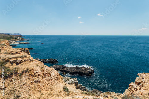 Beautiful rocky coast of the Black sea, Crimea © Mulderphoto