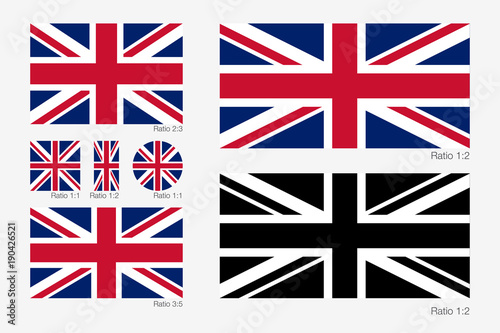 Union Jack. Flag of United Kingdom of Great Britain