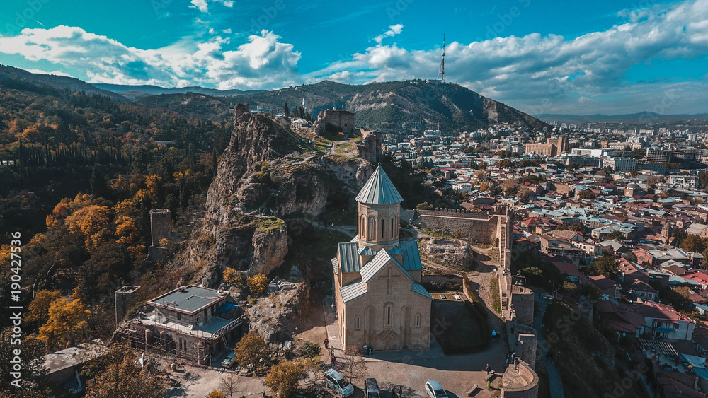 Obraz premium tbilisi georgia narikala