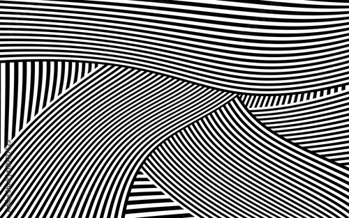 Wallpaper Mural Zebra Design Black and White Stripes Vector Torontodigital.ca