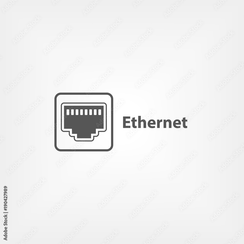 Ethernet simple icon Ethernet simple icon