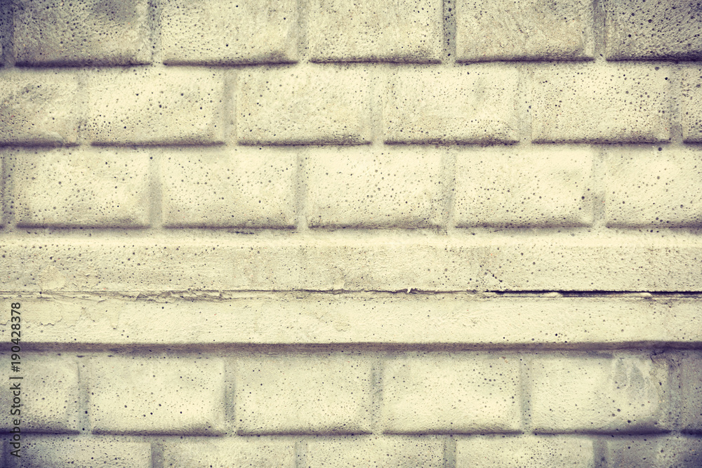 Fototapeta premium background of white brick wall texture pattern