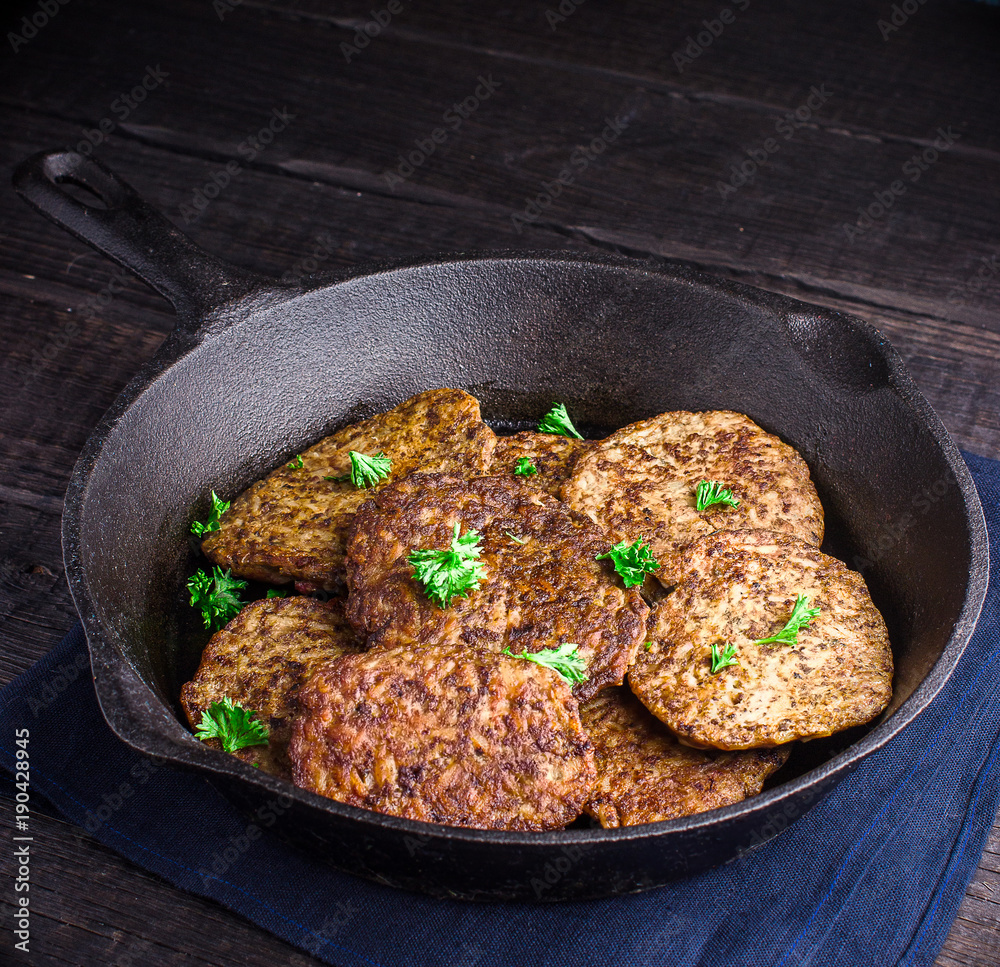 Fritters from a liver. Fritters from a liver.