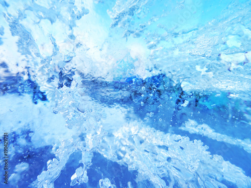 Colorful ice. Abstract ice texture. Nature background.