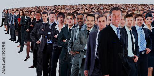 Canvas-taulu Large group of businesspeople