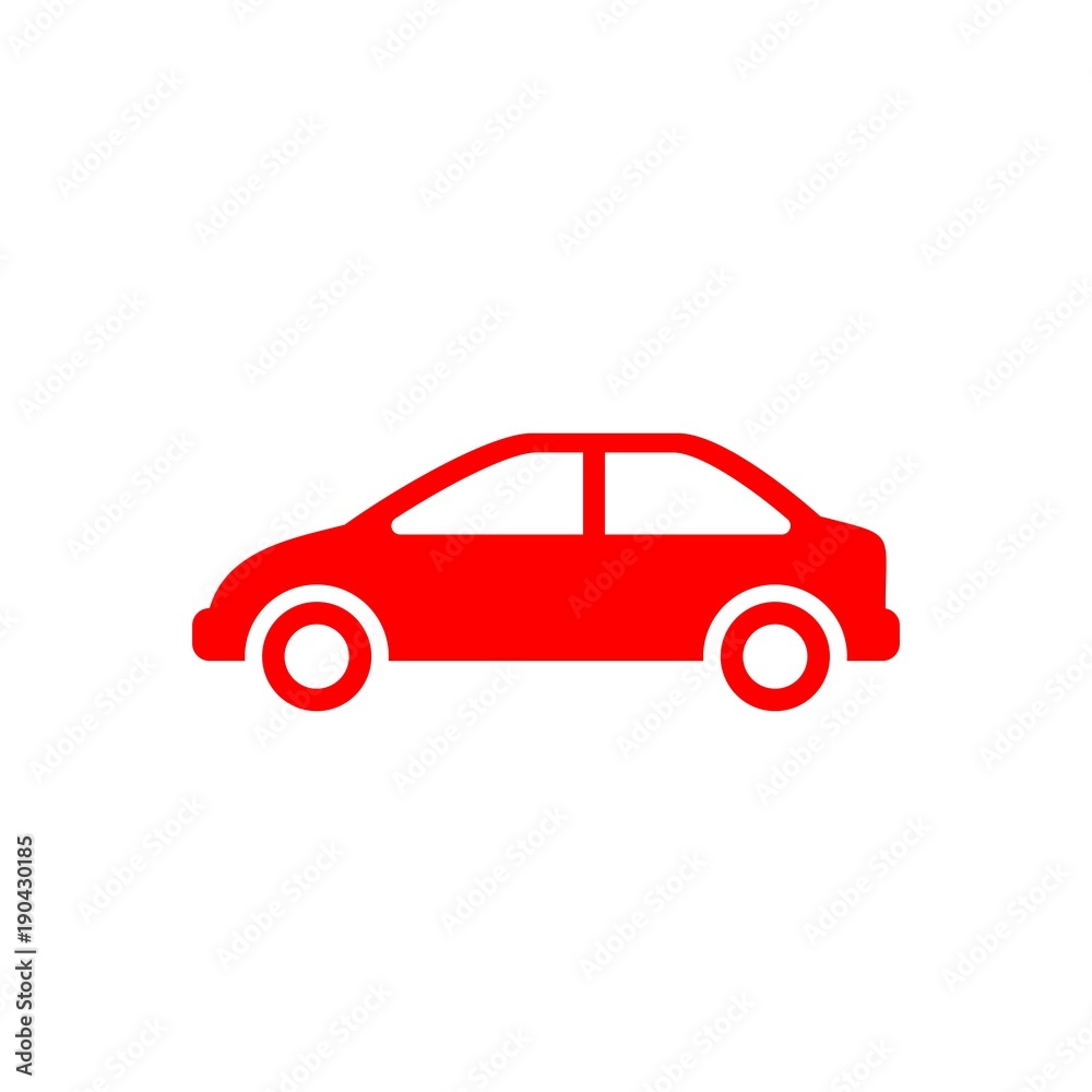 Car flat vector icon. Transport flat vector icon Car flat vector icon. Transport flat vector icon