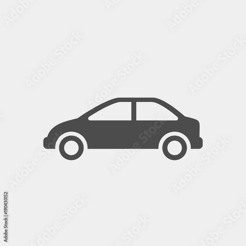 Car flat vector icon. Transport flat vector icon