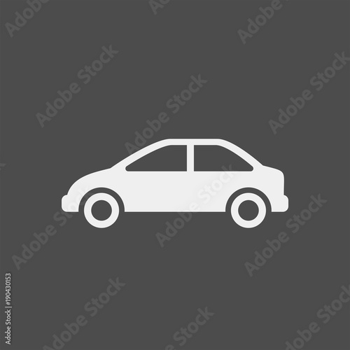 Fototapeta Naklejka Na Ścianę i Meble -  Car flat vector icon. Transport flat vector icon