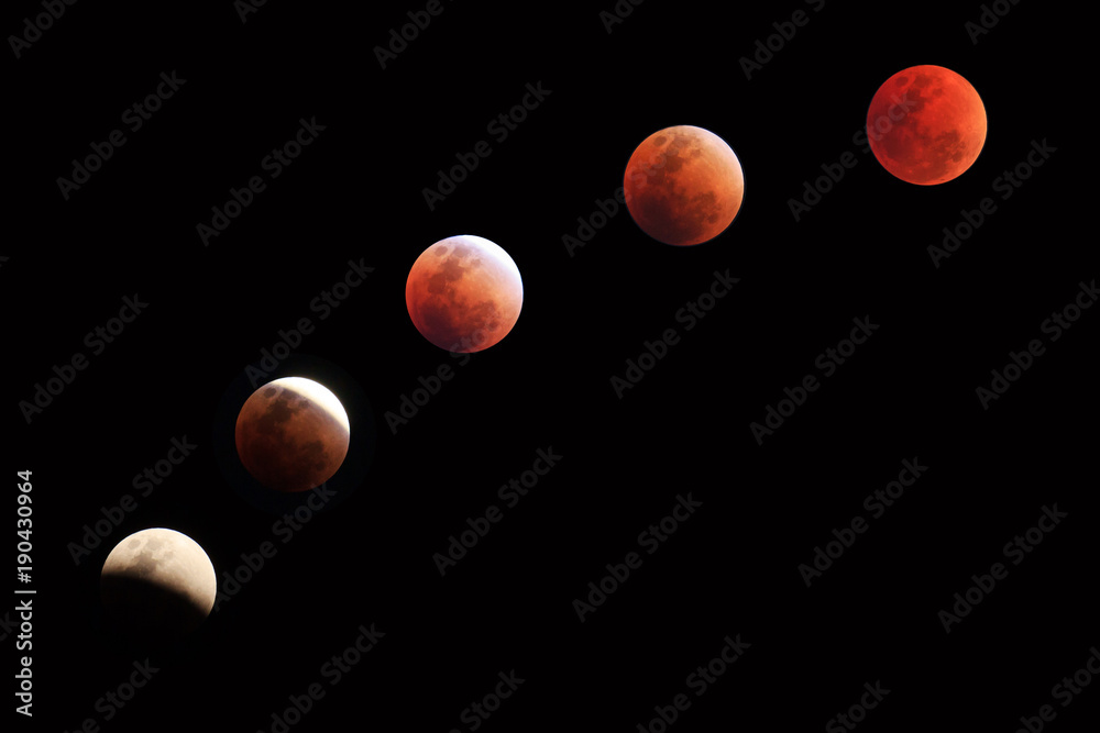 Bloody Moon in different time Bloody Moon in different time