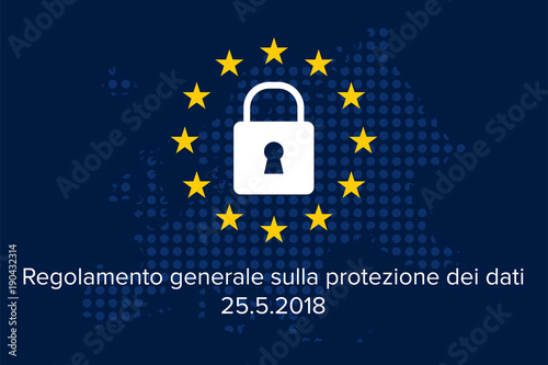 General data protection regulation italian mutation: Regolamento generale sulla protezione dei dati
 photo