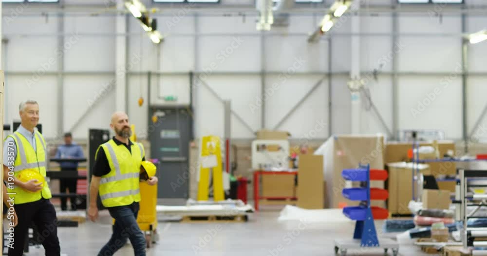4k, People working inside a printing, packaging and distribution factory 4k, People working inside a printing, packaging and distribution factory