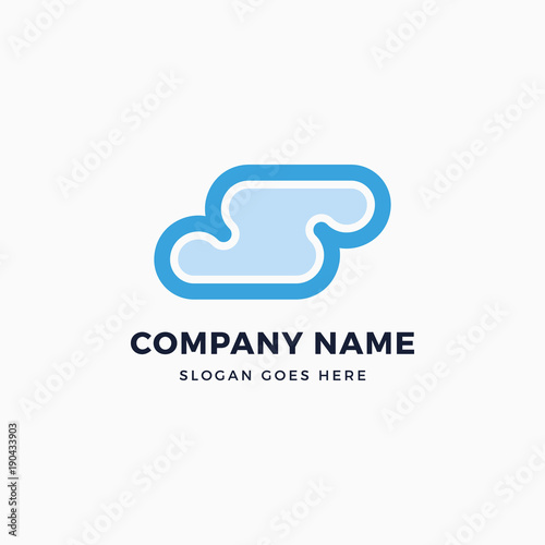 Fényképezés S Cloud Letter Logo Template