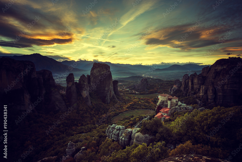 Meteora monasteries in Greece
