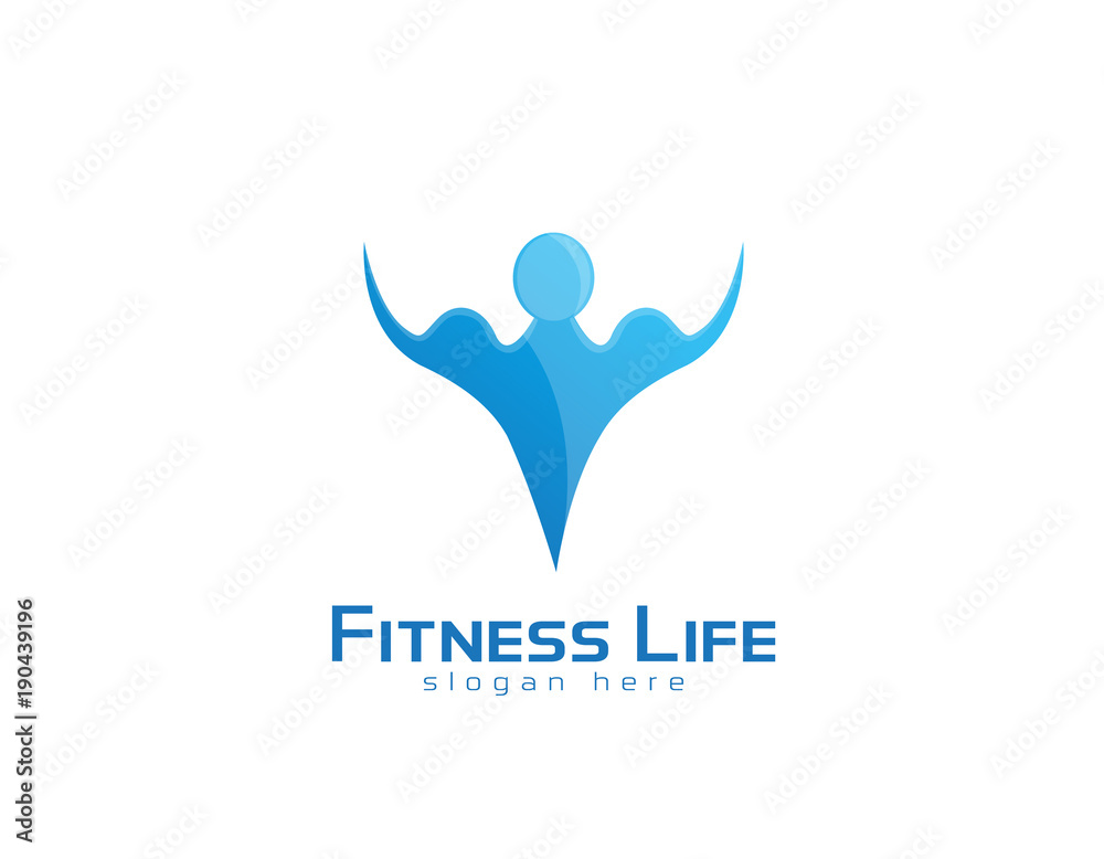 Fitness life logo Fitness life logo