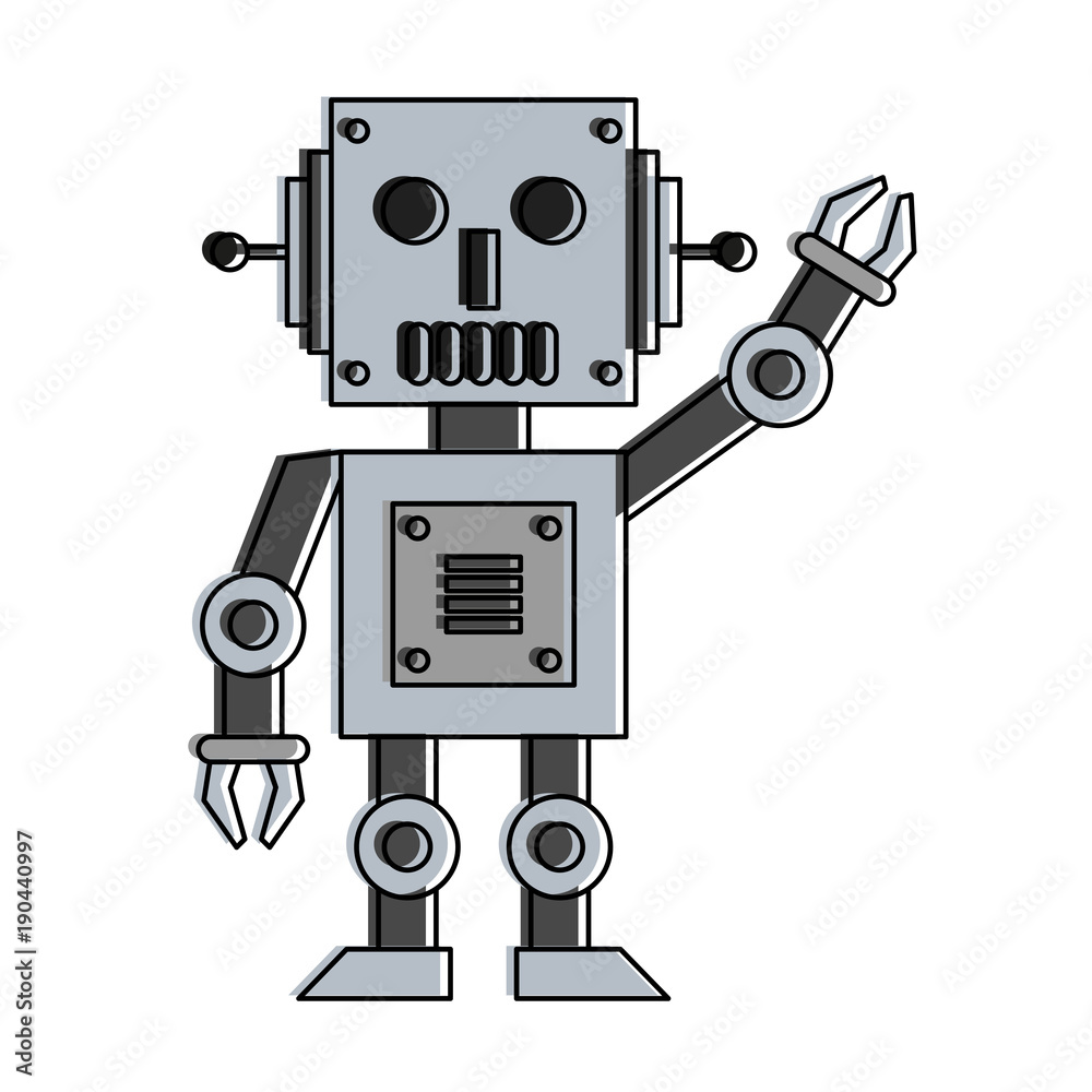 Robot funny cartoon icon vector illustration graphic design Robot funny cartoon icon vector illustration graphic design