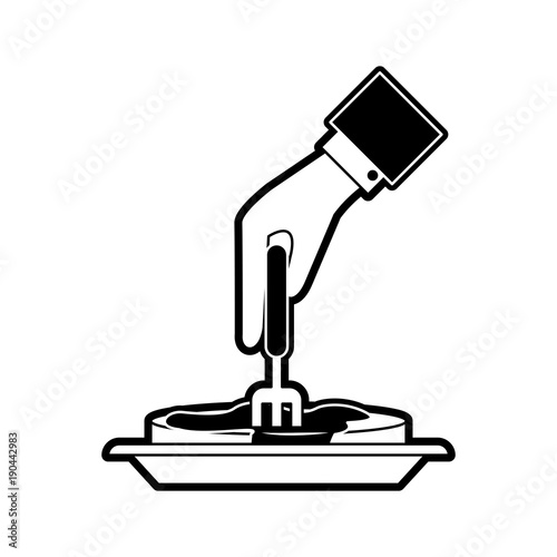 Pancakes breakfast food icon vector illustration graphic design