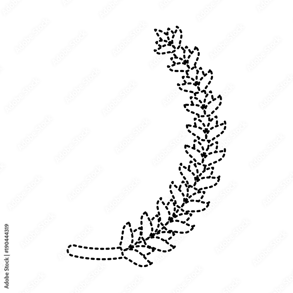 Wreath leaves symbol icon vector illustration graphic design Wreath leaves symbol icon vector illustration graphic design