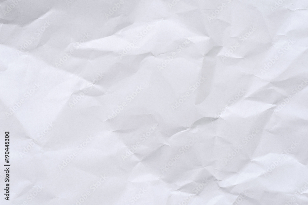 White crumpled paper background and texture White crumpled paper background and texture