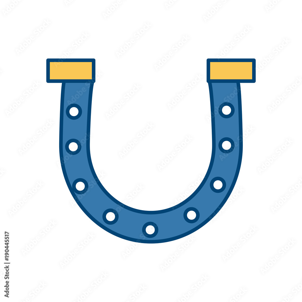 Metallic horseshoe symbol icon vector illustration graphic design Metallic horseshoe symbol icon vector illustration graphic design