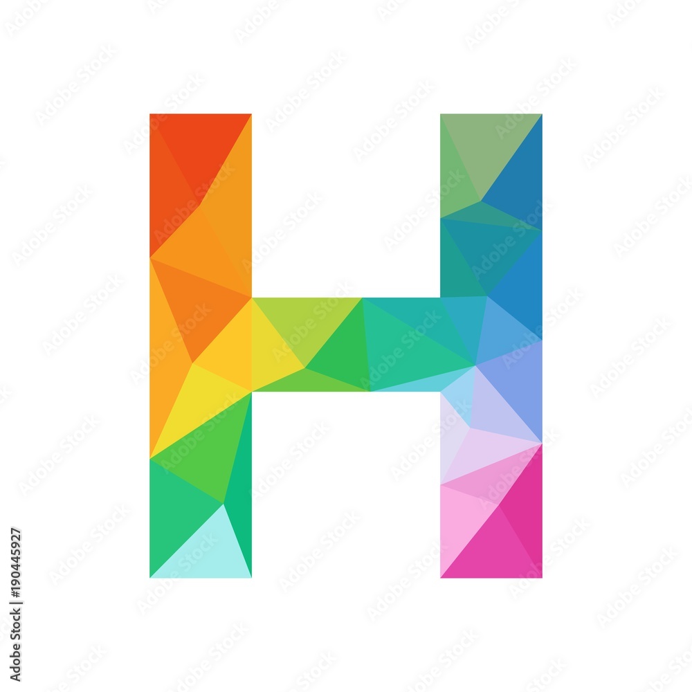 logo h low-poly
