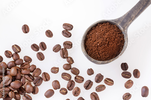 Ground coffee beans - Coffea