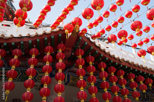 Photography Red lanterns at Thean Hou Temple, Kuala Lumpur Malaysia