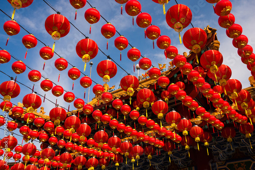 Photography Red lanterns at Thean Hou Temple, Kuala Lumpur Malaysia