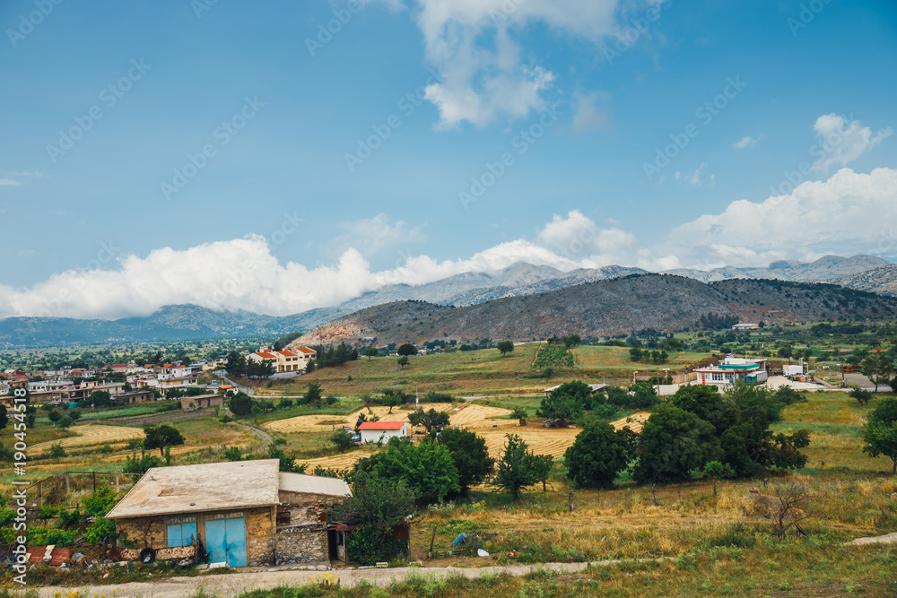 Beautiful mountain landscape of Crete Island, Greece