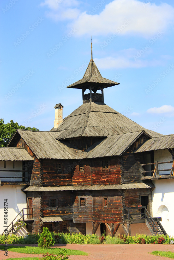 Ancient Slavonic wooden fortress in Novhorod-Siverskii