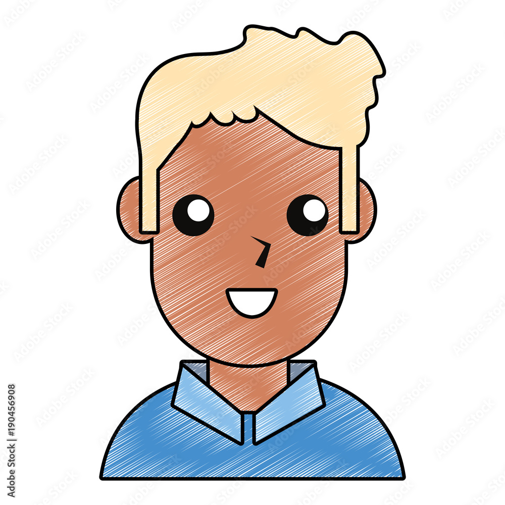 cartoon man icon