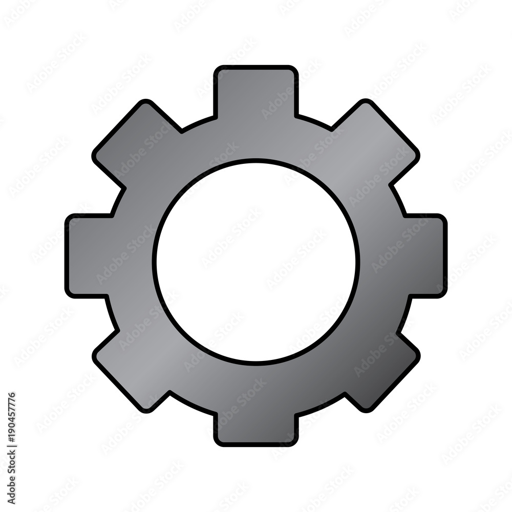 single gear icon image vector llustration design 