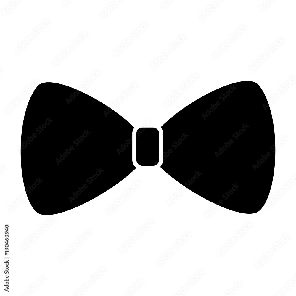 bowtie or bow icon image vector illustration design  black and white