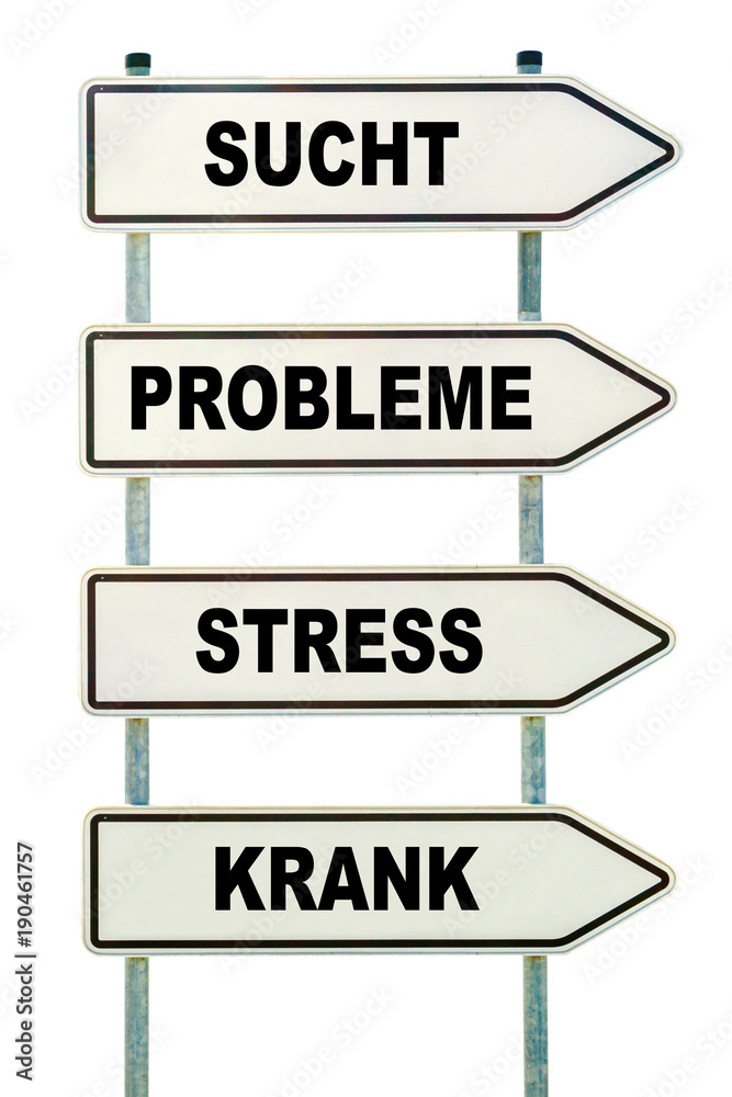 Fototapeta premium Sucht Probeme Stress Krank