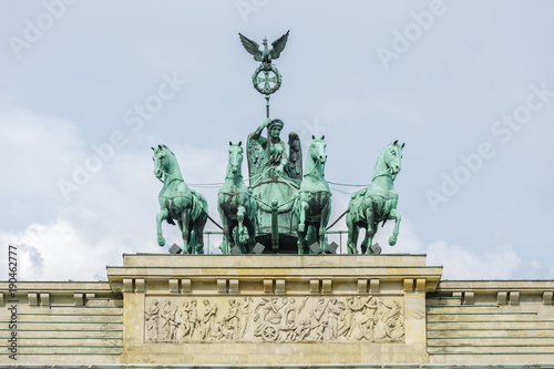 The Brandenburg gate in Berlin city