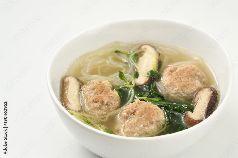 肉団子と春雨スープ 肉団子と春雨スープ