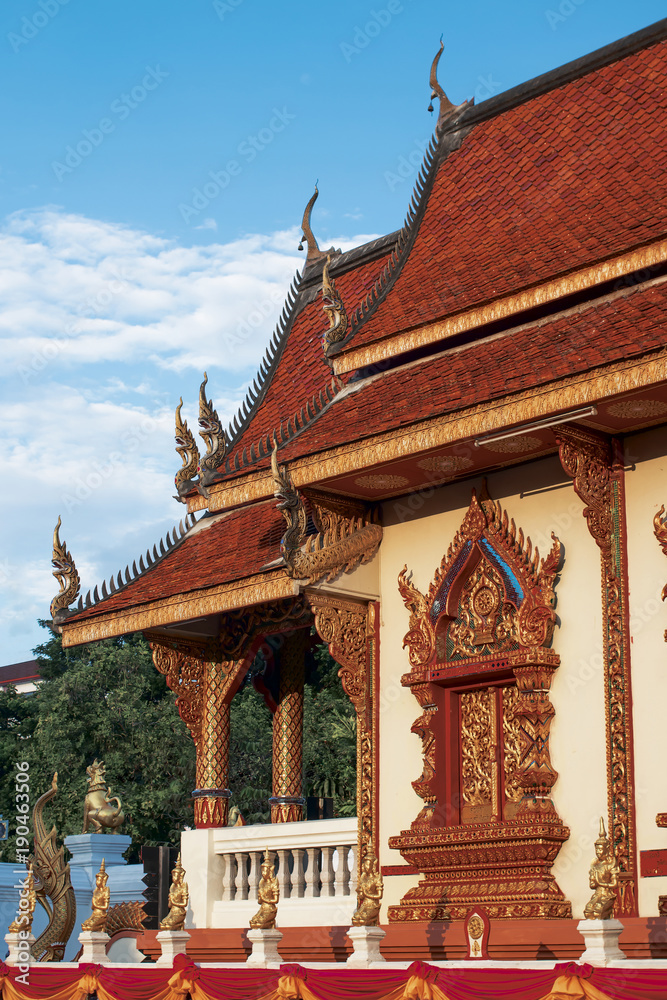 Buddhist temples of the old city Chiang Mai are striking in their contemporary architecture of South East Asia