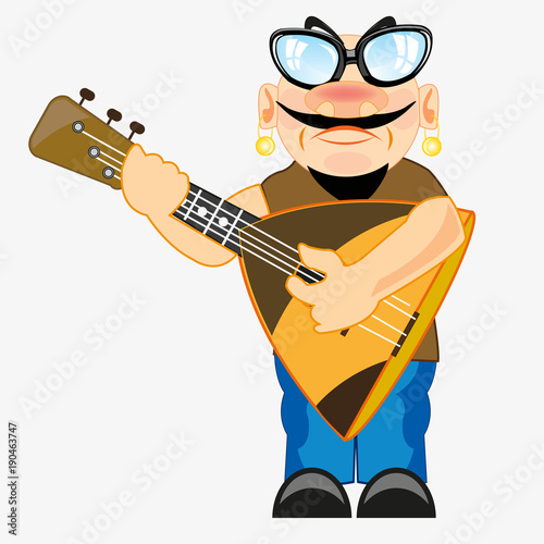 Man with balalaika