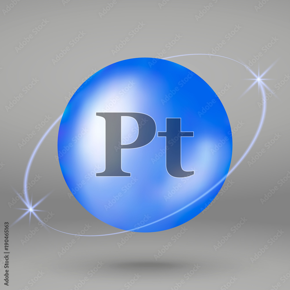 Platinum icon. mineral drop pill capsule. Mineral complex design Platinum icon. mineral drop pill capsule. Mineral complex design