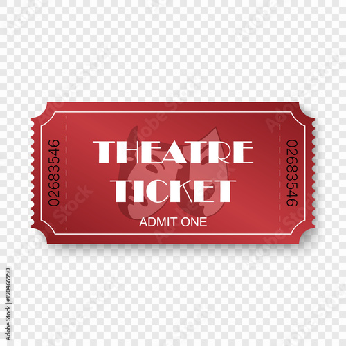 tickets isolated on transparent background