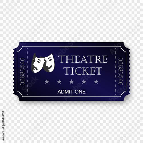 tickets isolated on transparent background