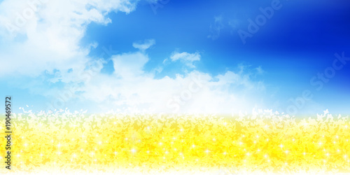 葉の花　春　花　背景