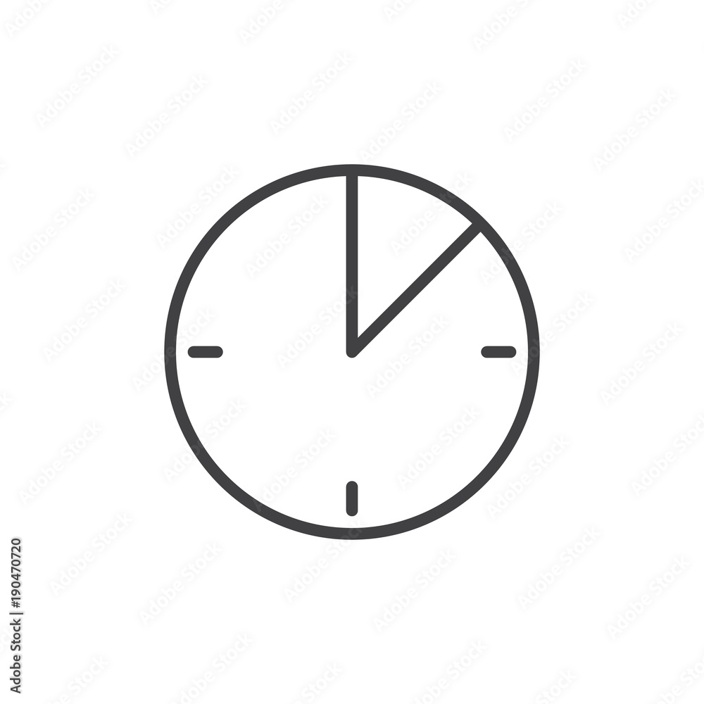 10 minute time line icon, outline vector sign, linear style pictogram isolated on white. Timer clock symbol, logo illustration. Editable stroke 10 minute time line icon, outline vector sign, linear style pictogram isolated on white. Timer clock symbol, logo illustration. Editable stroke