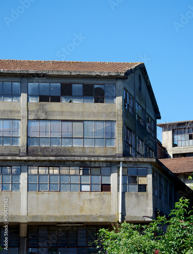 old industrial building in abandonment