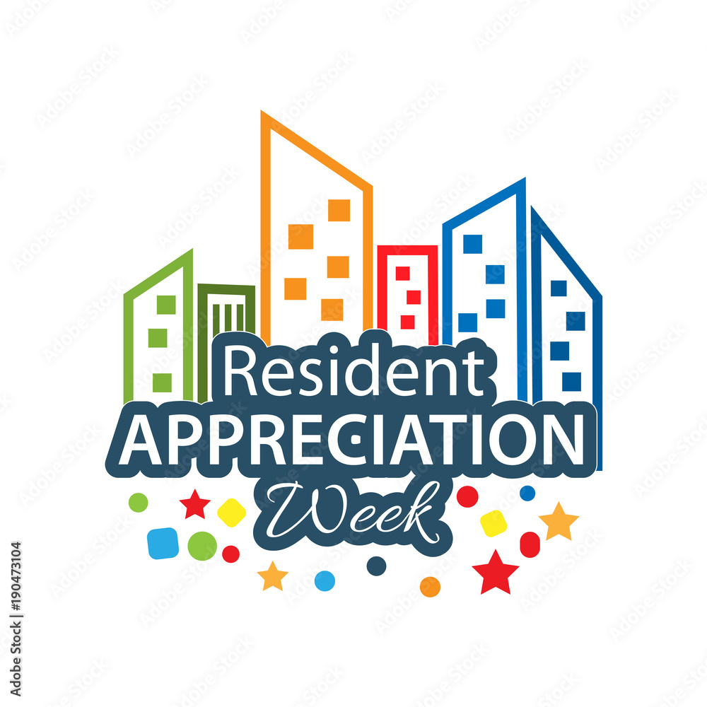 Resident Appreciation Week vector