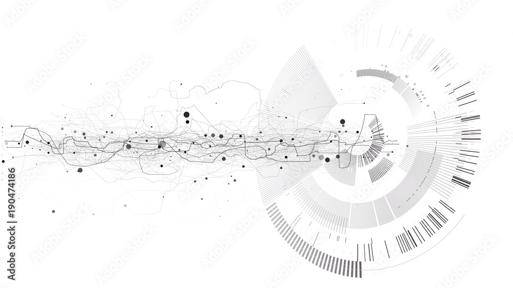 Abstract tech design background. Engineering technology wallpaper made